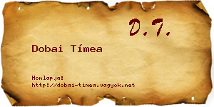 Dobai Tímea névjegykártya